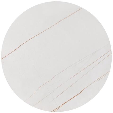 Комплект HALMAR FATIMA (2 стола журнальных) белый мрамор/золотой