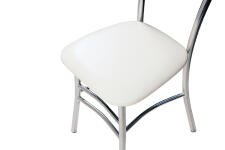 Стул ВВР Трио Белый/хром, экокожа