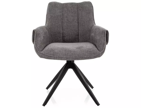 Стул SIGNAL GIO t.252 серый/черный, поворотный