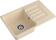 Кухонная мойка GRANFEST SMART SM-680L бежевый + сифон