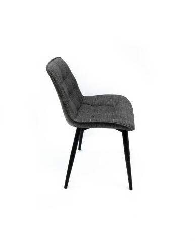 Стул ВВР Бостон серый/черный, рогожка