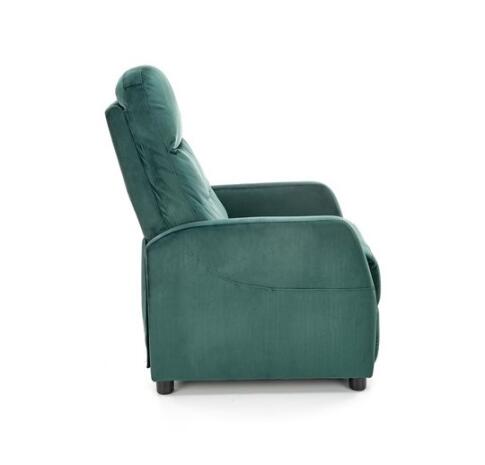 Кресло HALMAR FELIPE 2 раскладное, темно-зеленый/венге