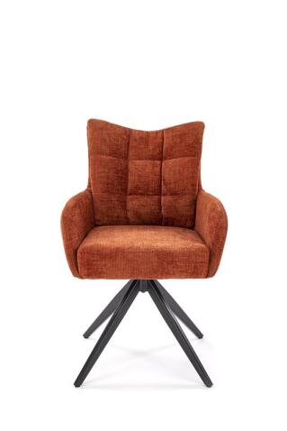 Стул HALMAR K540 корица/черный, поворотный