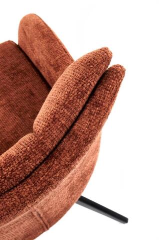 Стул HALMAR K540 корица/черный, поворотный