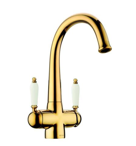 Смеситель для кухни Omoikiri Okinawa-2-G золото