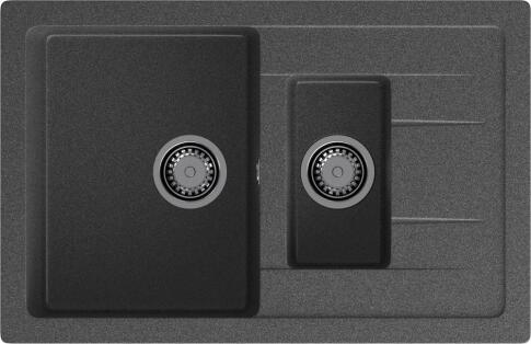 Кухонная мойка GRANFEST QUADRO Q-775KL графит