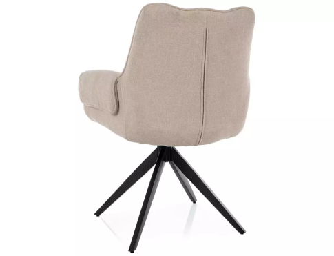 Стул SIGNAL GIO t.251 светло-бежевый/черный, поворотный