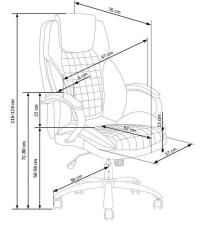Кресло компьютерное HALMAR KING 2 серый