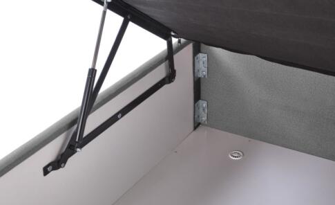 Кровать HALMAR ASENTO серый, 160/200