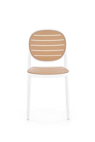 Стул HALMAR K529 белый/натуральный