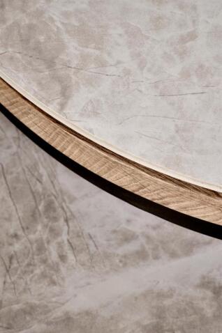 Комплект HALMAR ITAKA (2 стола журнальных) серый мрамор/графит