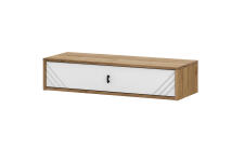 Стол туалетный NN Мебель (МС Байкал К) Дуб Золотой/Белый матовый (навесной)