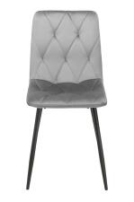 Стул SIGNAL TOM Velvet Bluvel 03 светло-серый/черный