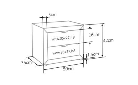 Тумба прикроватная SIGNAL ET-002 Velvet Bluvel 03 светло-серый