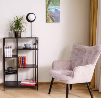 Кресло SIGNAL CARMEN Raven 30 темно-бежевый/черный мат