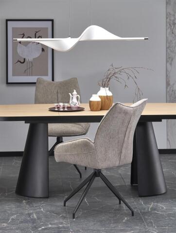 Стол обеденный HALMAR GIACOMO натуральный/черный 180-240/100