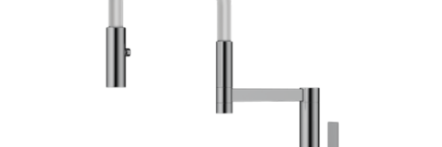 Смеситель для кухни Omoikiri Osaka BN WH нержавеющая сталь