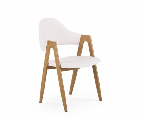 Стул HALMAR K247 белый/дуб медовый