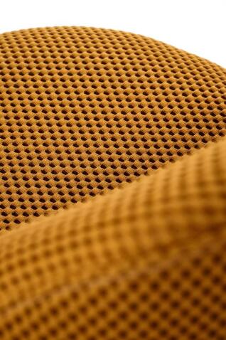 Стул HALMAR K546 горчичный/черный, поворотный