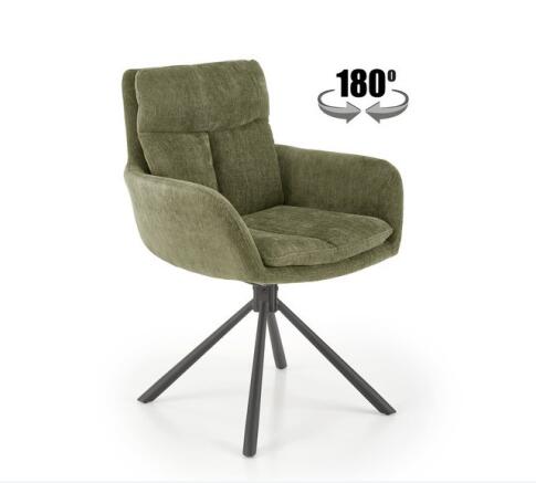 Стул HALMAR K495 оливковый/черный, поворотный
