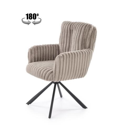 Стул HALMAR K572 серый/черный, поворотный