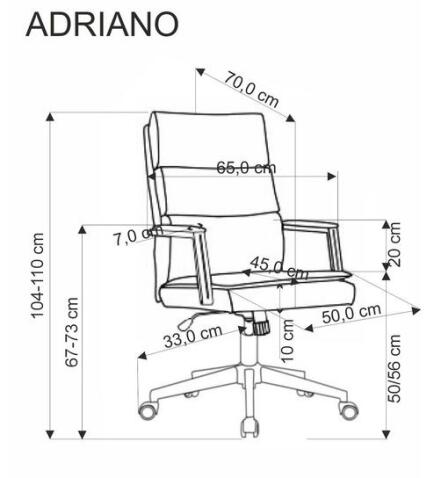 Кресло компьютерное HALMAR ADRIANO оливковый