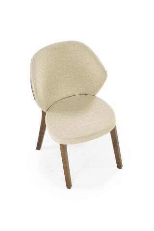 Стул HALMAR K583 бежевый/коричневый/орех