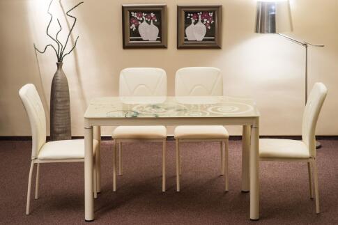 Стол обеденный SIGNAL DAMAR крем 100/60