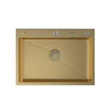 Мойка ARFEKA ECO AR 700*500 POP-UP GOLD PVD NANO DECOR