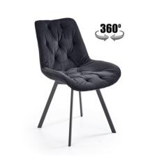 Стул HALMAR K519 черный/черный, поворотный