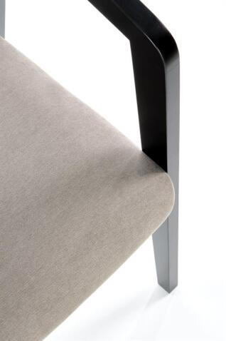 Стул HALMAR AZUL черный/пепельный