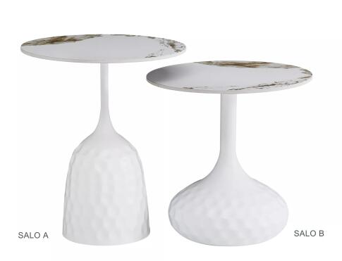 Стол журнальный SIGNAL SALO A белый/белый 50/60