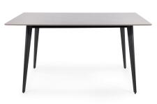 Стол обеденный SIGNAL IVY серый/черный 140/80