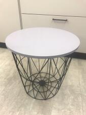 Стол журнальный HALMAR MARIFFA серый/черный, 42/41