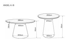 Стол журнальный SIGNAL ANGEL орех 60/40