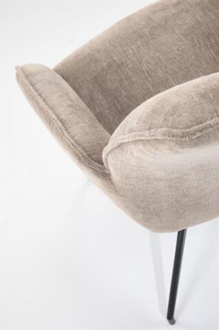 Стул HALMAR K553 бежевый/черный, поворотный