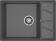 Кухонная мойка GRANFEST VERTEX V-680L графит
