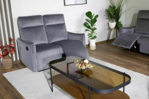 Диван SIGNAL TRAVIS 2 Velvet Bluvel 14 раскладной, серый