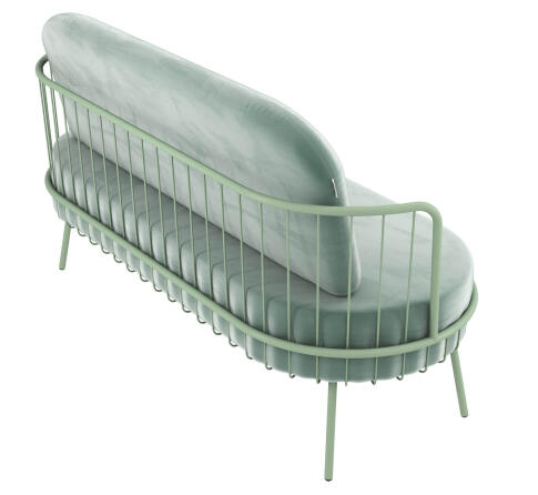 Диван Sheffilton SHT-SF8 нежная мята/мятный