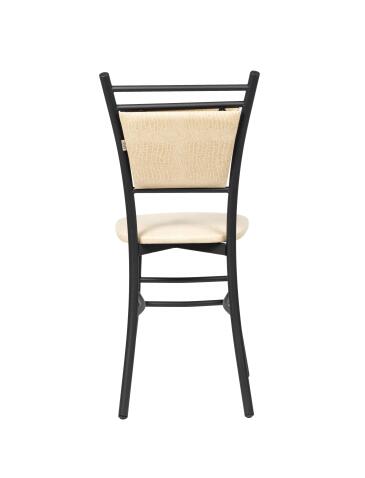 Стул ВВР Мажор бежевый крокодил/черный, экокожа