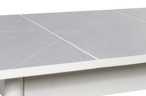 Стол ВВР Раздвижной пластиковый Будда/Прямое белый, 110-150/70