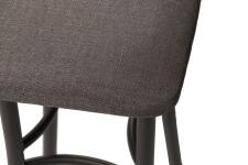 Табурет ВВР Квадрат бурый/черный, рогожка