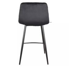 Стул барный SIGNAL MILA H-2 Velvet Bluvel 19 черный/черный мат
