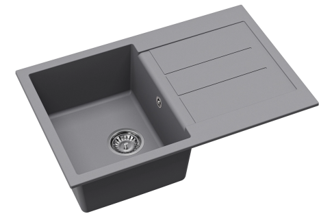 Мойка кухонная AQUASANITA Rock SQR 103 202 AW alumetallic