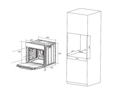 Духовой шкаф электрический ZORG TECHNOLOGY ROL66 white