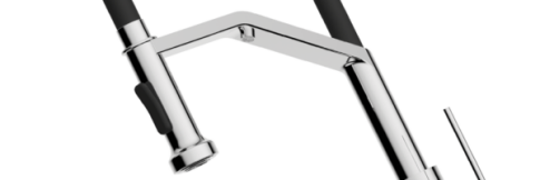 Смеситель для кухни Omoikiri Makkari 2 Plus-SB-C-BL хром/черный