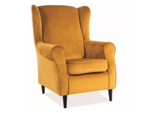 Кресло SIGNAL BARON Velvet Bluvel 68 карри/венге