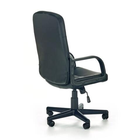 Кресло компьютерное HALMAR DENZEL экокожа, черный/черный