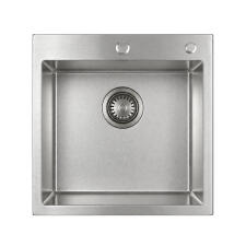 Кухонная мойка из нержавейки BLANTEK LS-5050ST Stone texture