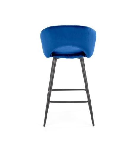 Стул барный HALMAR H96 темно-синий/черный